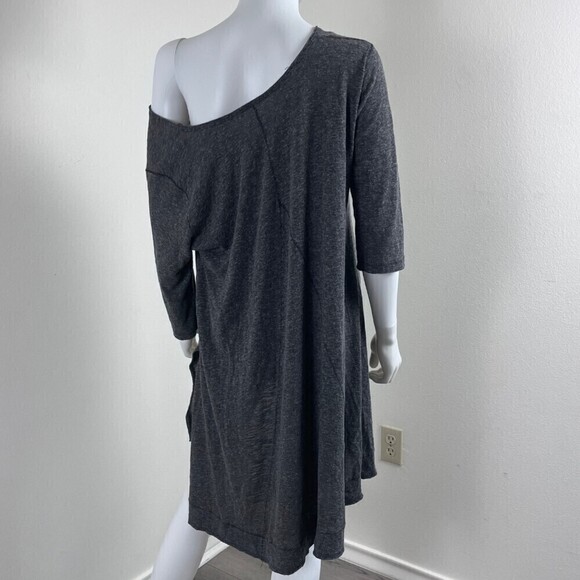 Free People Size M Oversize Pullover Tunic Blouse High Low Top Loungewear Casual - Picture 7 of 9